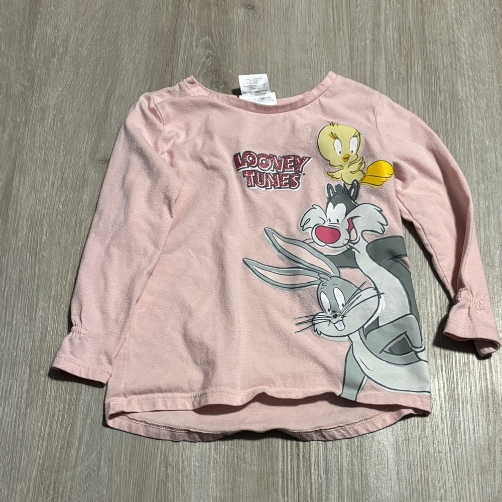 Warner Bros. Looney Tunes Pink Long Sleeve Tee